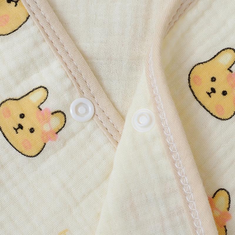 Infant Hooded Towel Gauze-Cotton Breathable Bathrobe Print Summer Sun-proof Cloak Bath Towel Gender Neutral Soft Towel