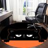 1pc Cat Circle Office Round Area Rug, Under Office Chairs Bedroom Living Room Home Decor, Room Deco
