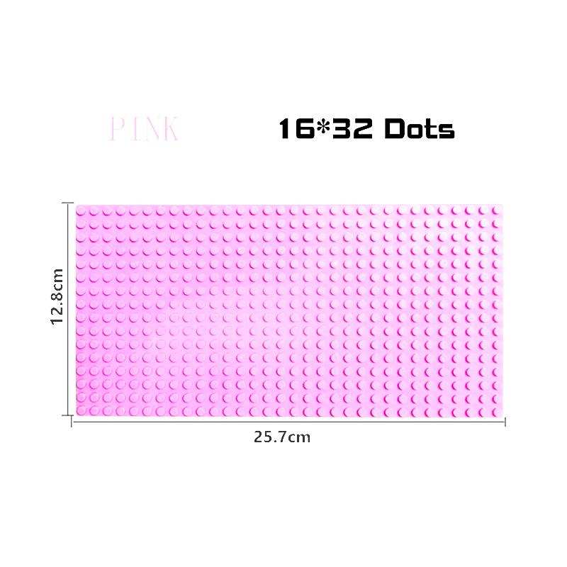 Płyta bazowa 32*32 16X32 16X16 Kropki Klocki budowlane Płyta bazowa DIY Plastikowa płyta Klasyczna cegła Akcesoria Zabawka dla dzieci