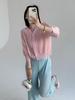 Miyake 2026 Elegant V-Neck Pleated Slim Fit Shirt for Women