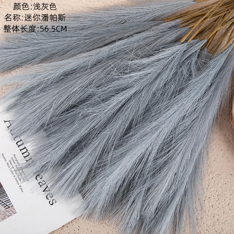 Artificial Flower Mini Pampas Reed Grass INS Wind Simulation Flower Manufacturer Home Decoration Wedding Wholesale