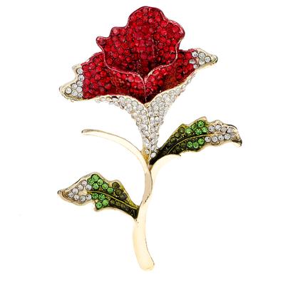 Neue Strass-Blumenbroschen für Frauen, Muttertagsgeschenk, in 2 Farben erhältlich, modische Hochzeitsaccessoires