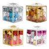 Christmas Ornament Set: Colored Balls & Bells In Gift Box for Tree Decorations & DIY Hanging