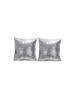 Luxurious Satin Sequin Pillow Cover 17 Inches With Handpainted Floral Design For Home Decor