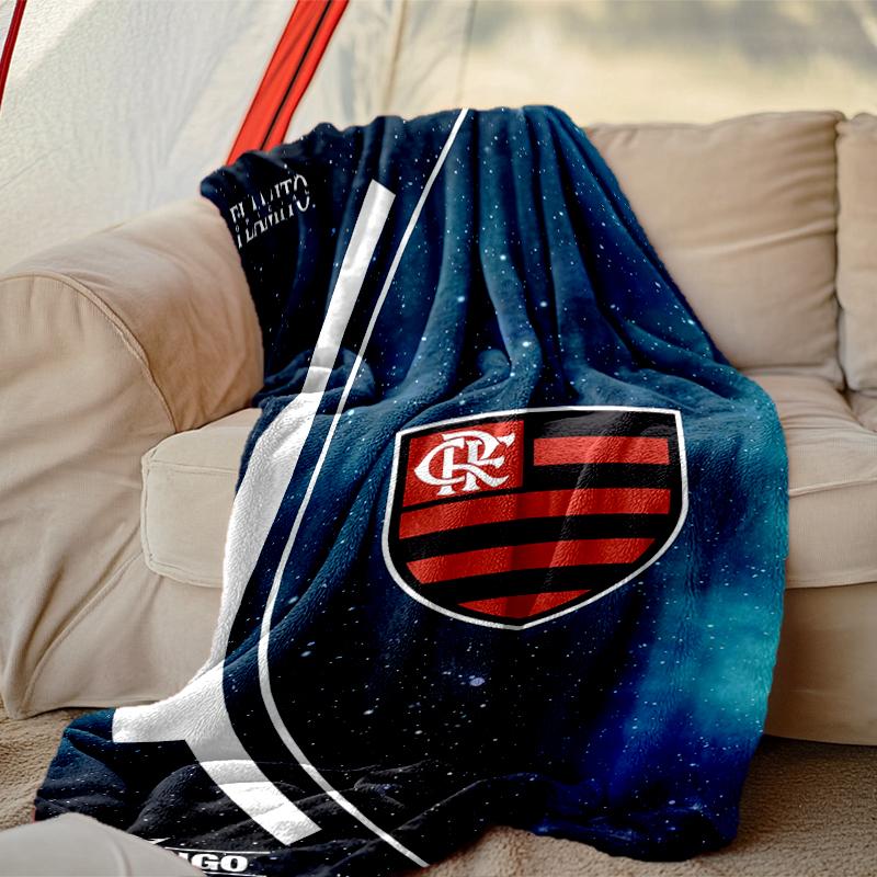 [1pc Rangers FC Blanket] All-Season Blanket - Cozy Blanket for Sofa Couch Home Decoration, Digital Printed Nap Blanket