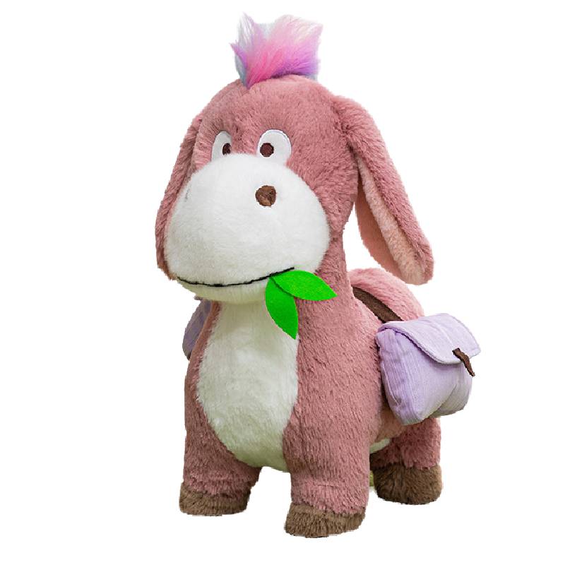 

Осел Ест Рюкзак Трава Мягкая Игрушка Кукла Подушка Детский Подарок День Рождения 27cm/10.63in розовый