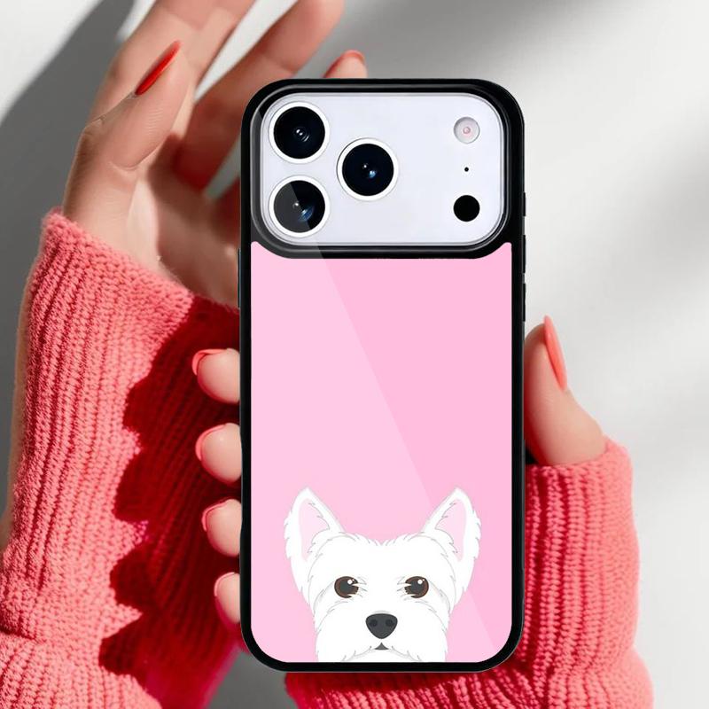 west highland white terrier small white dog Phone Case for iPhone 17 Air 16e 15 14 13 Pro Max Back Cover for 12 11 Pro Coque