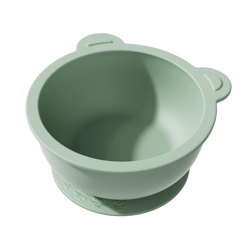 304 Stainless Steel Baby Feeding Bowl Easy to Clean Heat Resistant Kids Tableware Silicone Suction Base Divided Design