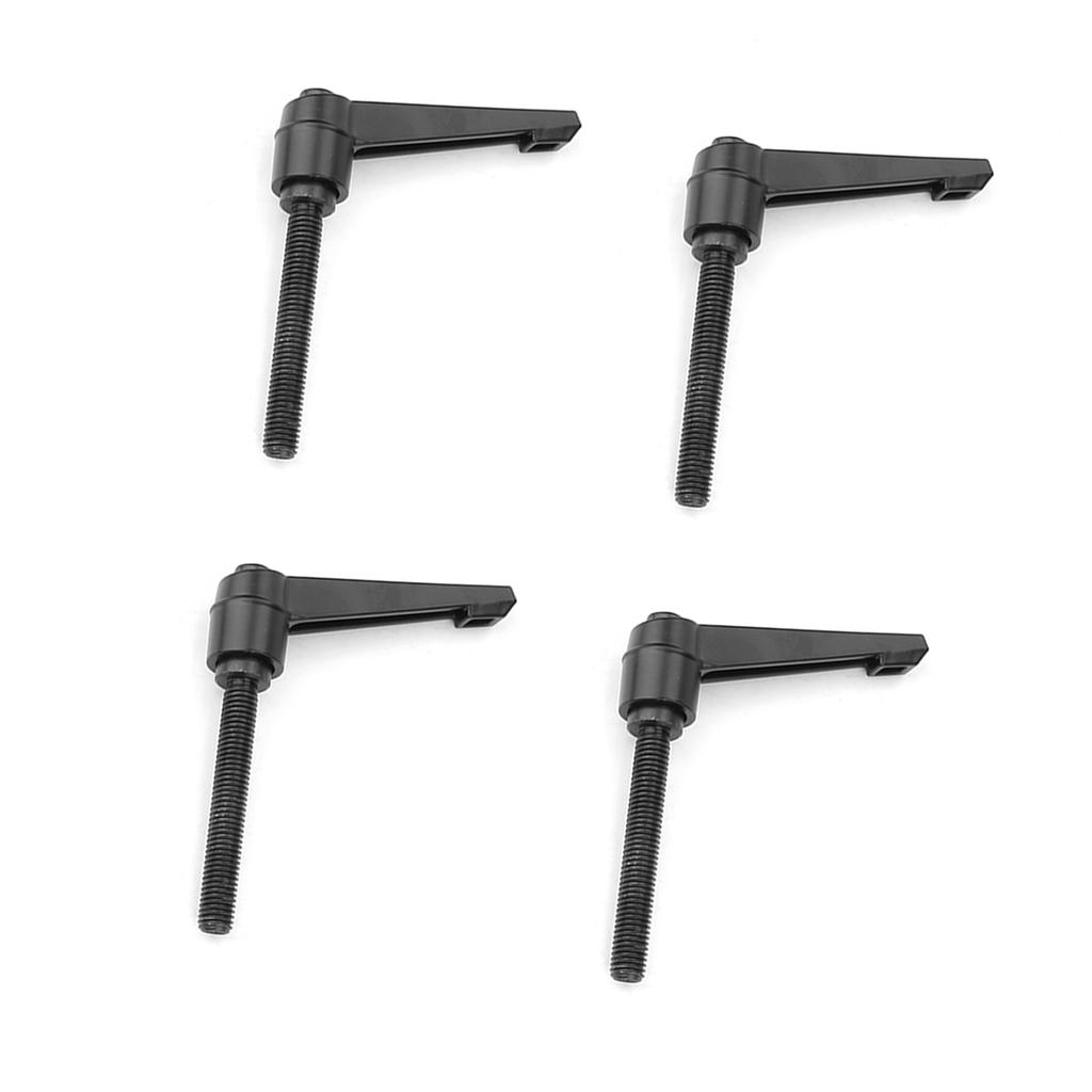 4PCS Metal Machine Knobs Adjustable Fixing Handle M10 Male Thread (80mm)