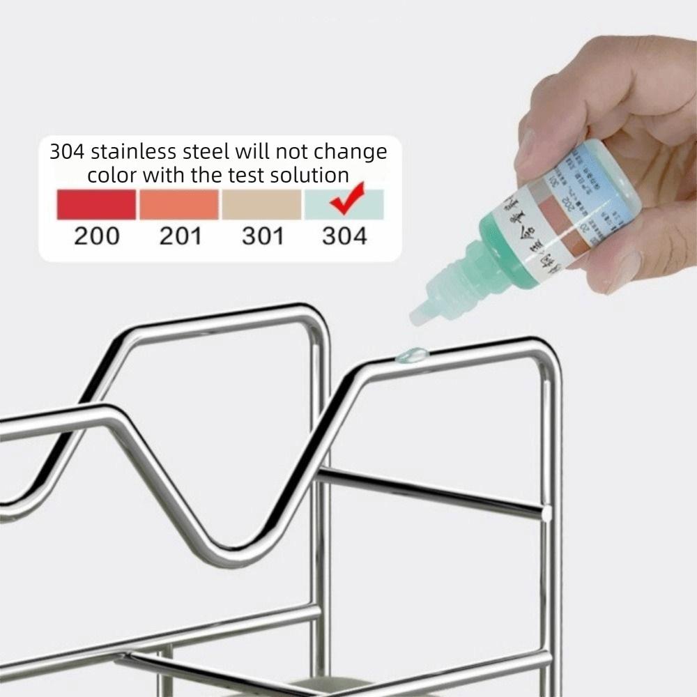 Space Saving Pot Pan Lid Holder Rustproof Pot Lid Rack Stable Cookware Storage Rack  Cabinet