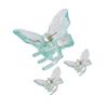 3PCS Transparent Butterfly Hairpin, Back of Head Hairpin, Shark Clip, High Ponytail Clip, Hair Accessories