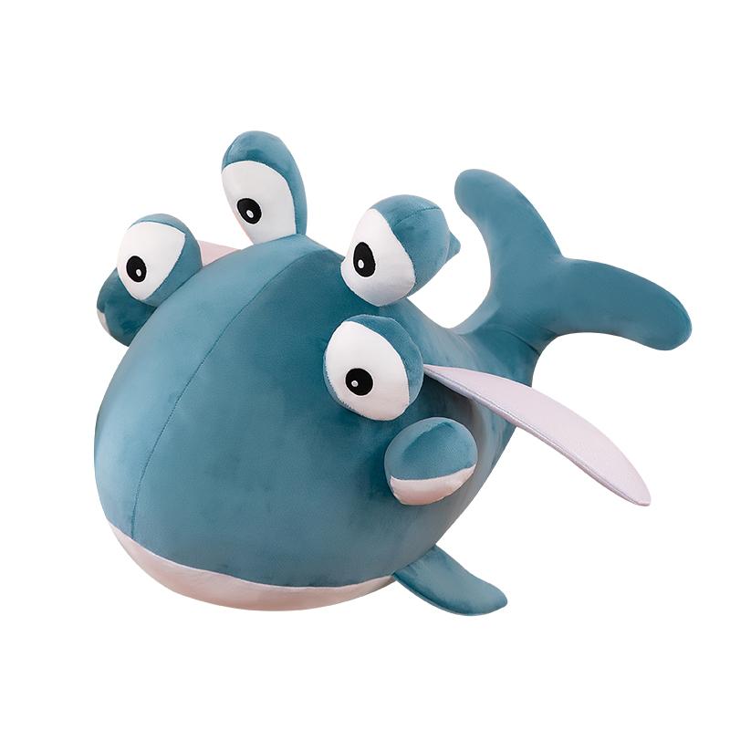 

Креативная фаршированная кукла-рыба, сплетни, подушка на заказ, пародия, шестиглазая летучая рыба, плюшевые игрушки для