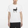 Nike SB Alpaca Print Skateboarding Loose Knit Short Sleeve T-Shirt Men Tops White DD1299-100