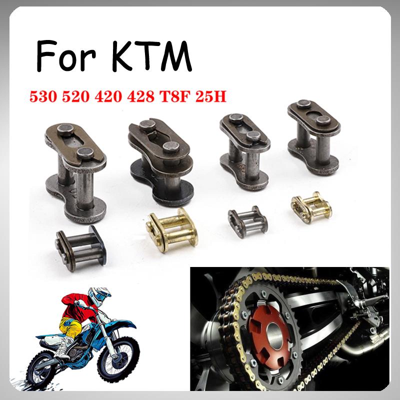 5 Stück 25H/T8F/420/428/520/530 Kettenschloss für Dirt Pit ATV Quad Go-Kart E-Gasroller Motorrad Schnallenring Glied