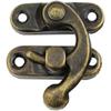 Confezione da 20 pz di Chiusura Antica Vintage Colore Bronzo Antico Gancio a Braccio Oscillante Destro Gancio Serratura Chiusura