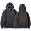 Autumn And Winter Women'S Shoulder Sleeves Trendy Brand Tm Letter Print Hooded Loose Fleece Sweater