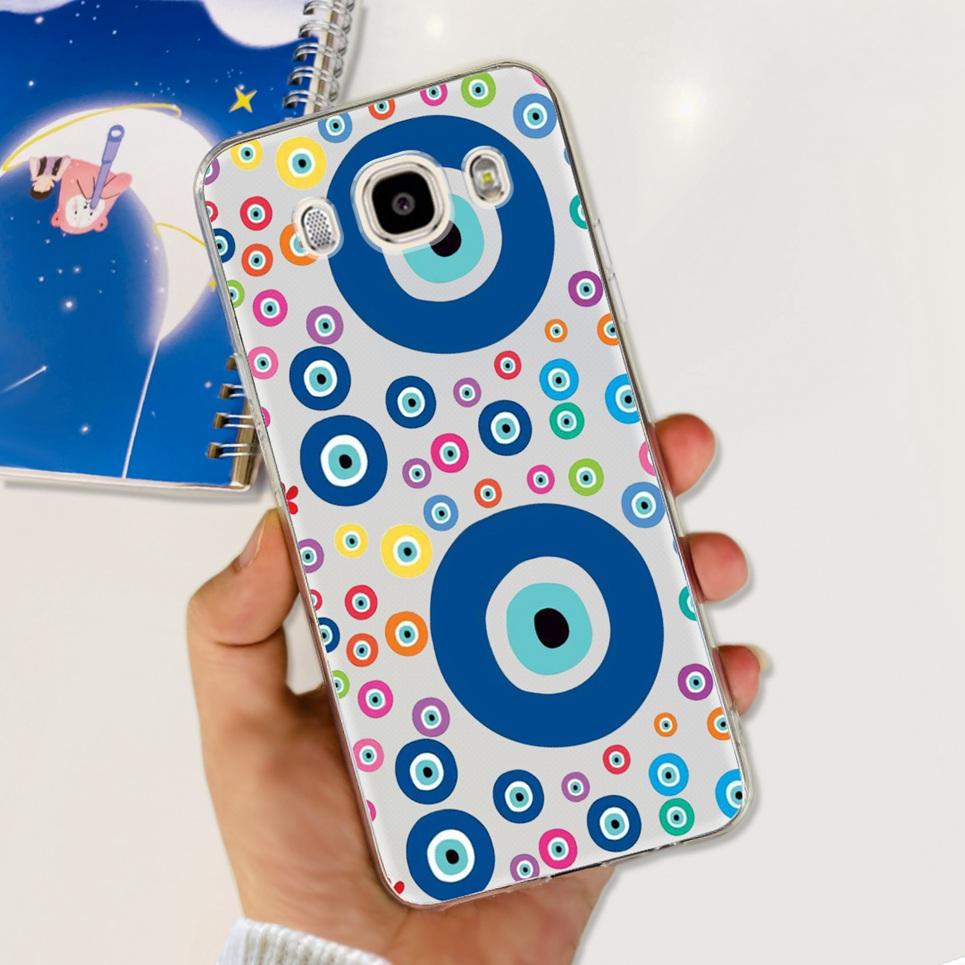 For Samsung Galaxy J5 2016 J7 2016 Phone Case Smiling Astronaut Painting Clear Housing On Samsung J7 2016 J 5 7 Galaxy Bumper