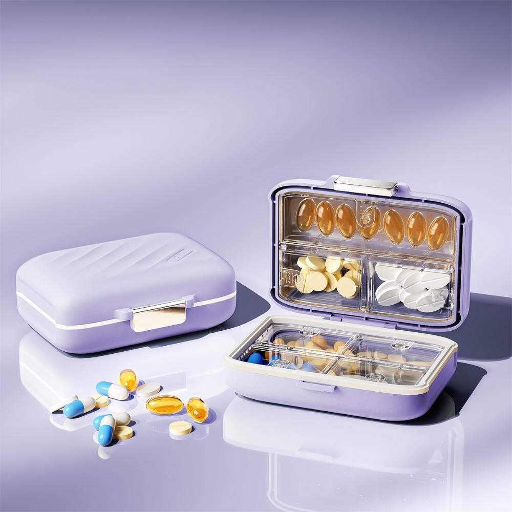 

New Hot Weekly Premuim Portable Travel 7 Days 7 Grids Pill Box Cases Container Organizer Storage for Vitamin Medicine Fish Oils