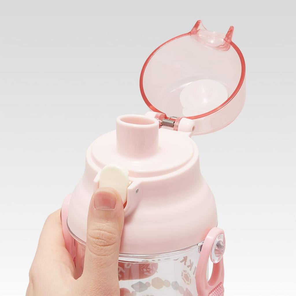 Skater Water Sumikkogurashi No Sanrio Plastic Clear Bottle for Made In Bottle, 480ml, "Mogura Oku" Design, Kids, Japan, PSB5TR-A