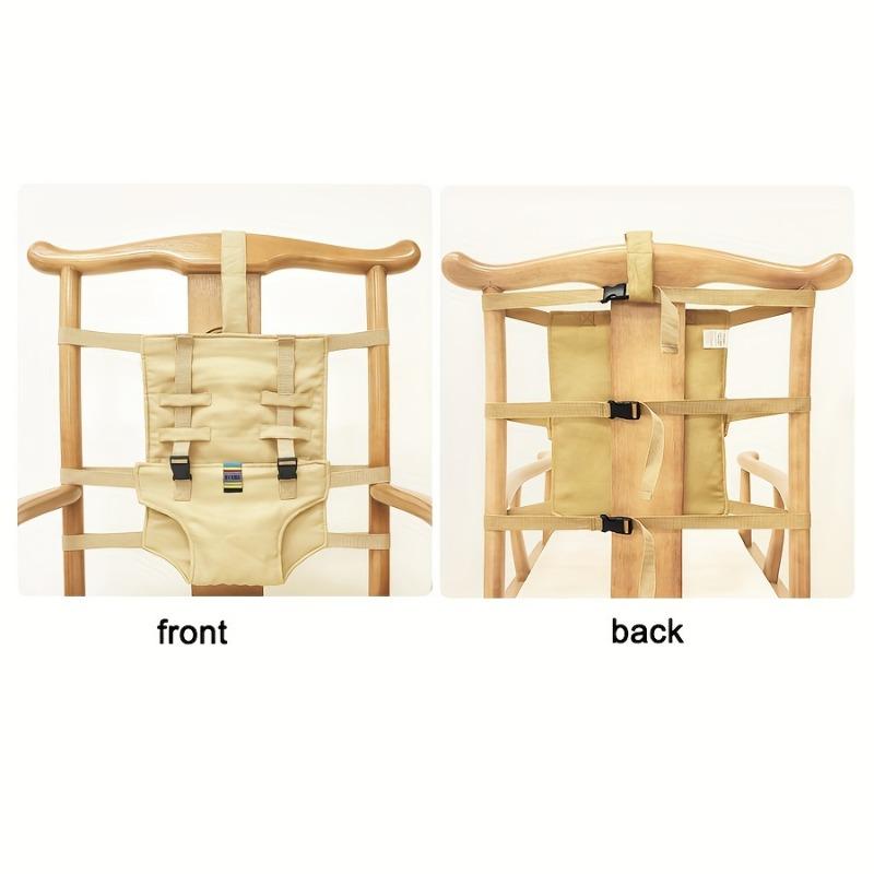 Tragbarer Hochstuhl Sicherheitsitz Faltbar Waschbar Verstellbare Gurte Leichtes Reise-Geschirr für Kleinkinder Urlaubsgeschenk Reise