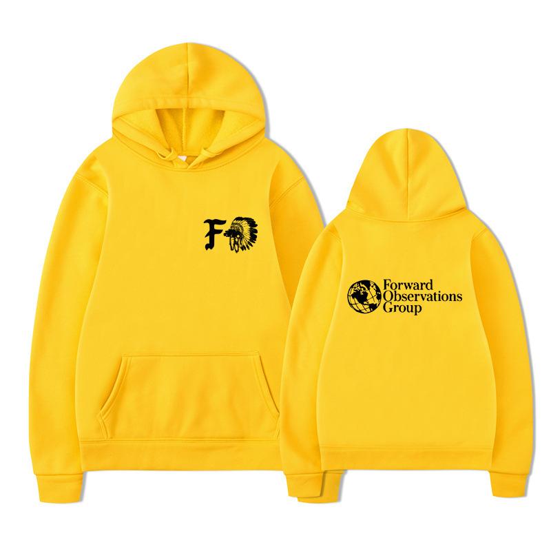 Gbrs Forward Observations Group Hoodie Punk Skeleton Autumn Winter Fleece Streetwear Tops