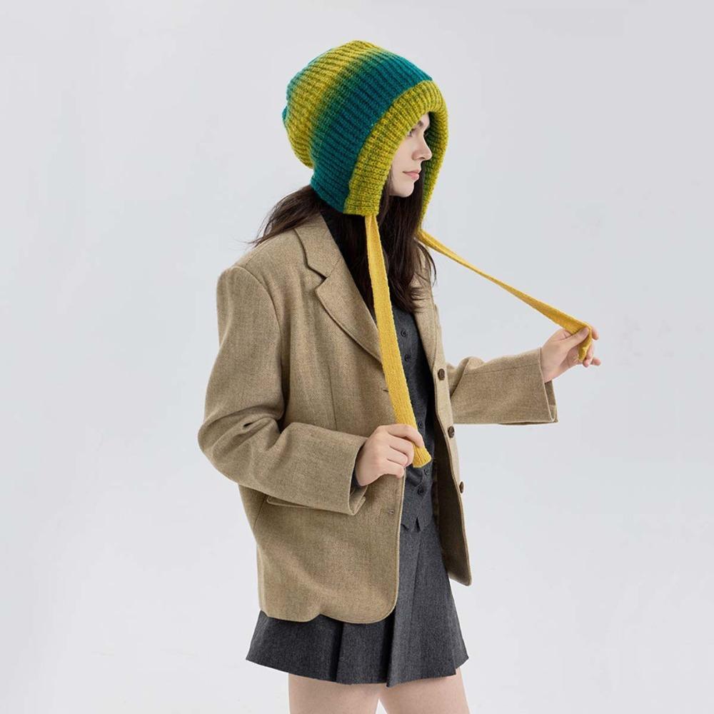 DIMANAF Women Hat Fashion Thick Knitted Hat New Lady 2025 Warm Winter Autumn