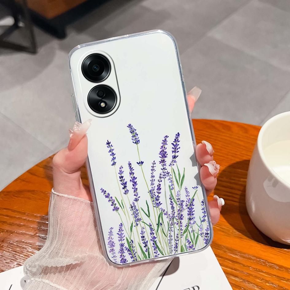 Carcasă nouă pentru Oppo A58 A57 A57S A57e A77 A77S A78 A79 A98 A38 A2 F23 K11 4G 5G Model animal drăguț din silicon transparent anti-alunecare Carcasă durabilă pentru Oppo Capa