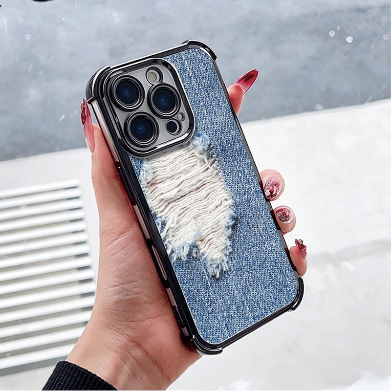 Retro Denim Pattern Soft Phone Case For Xiaomi Poco X7 X8 Pro Max X6 X5 X3 F8 Ultra F7 M8 M7 M5S Redmi 15C 15A 15 14C 13C 12C 13