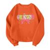 Children's Fashionable Lightweight Long-sleeved Round Neck Pullover With Pockets Printed Pullover