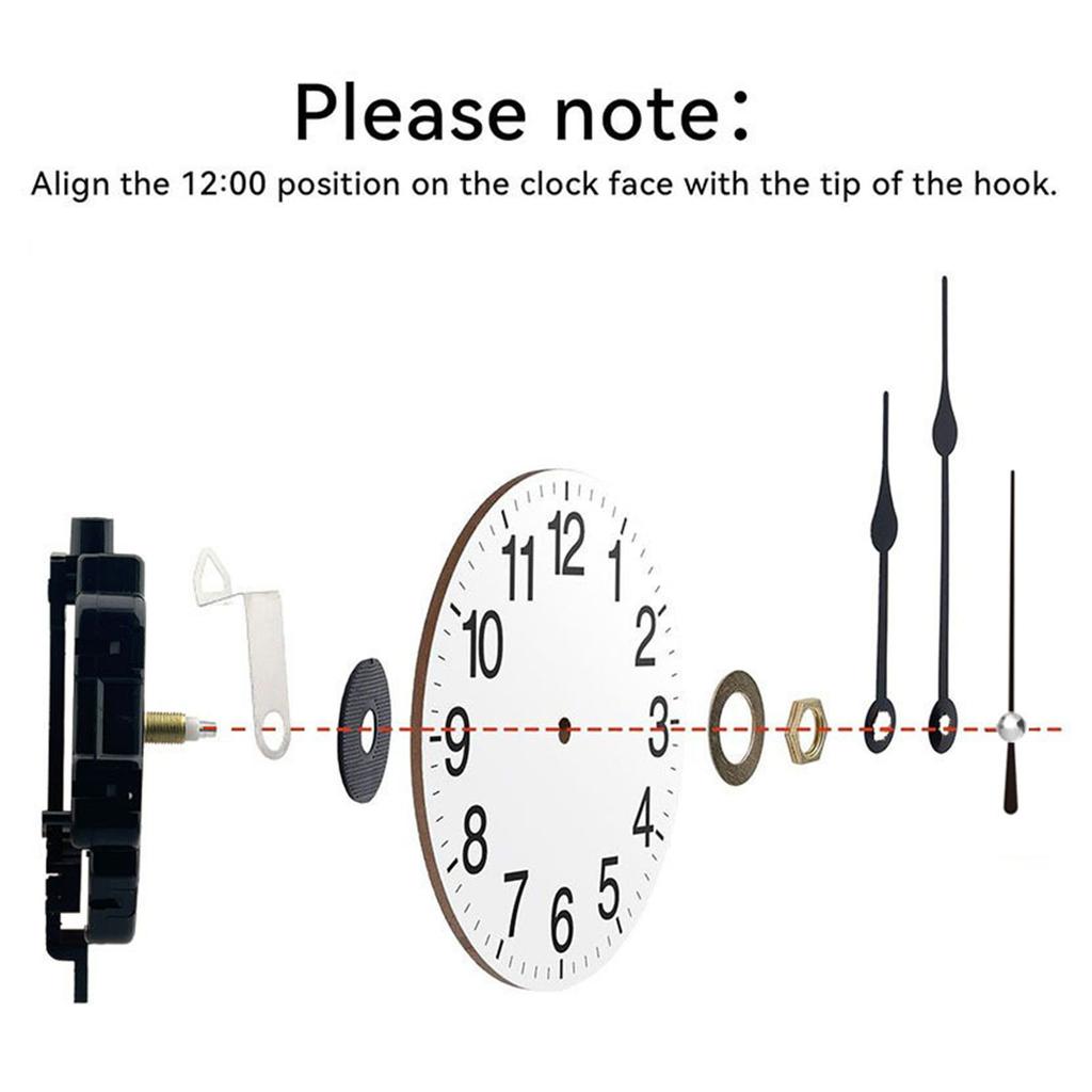 2 Pack Jump Second Quartzs Pendulum Clock Movement Mechanism Kits with Clock Hand Set for Clock Repair Replacement Parts