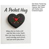 Liebesherz Ball Taschenumarmung mit positiver Karte Emotionale Unterstützung Herzförmiger Ball Taschen-Token Athleten Sportfans Sammlerstück Ermutigungsgeschenk