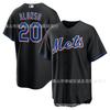 New York Mets 20 Camiseta de Béisbol Blanca Unisex Top Deportivo Ropa Deportiva