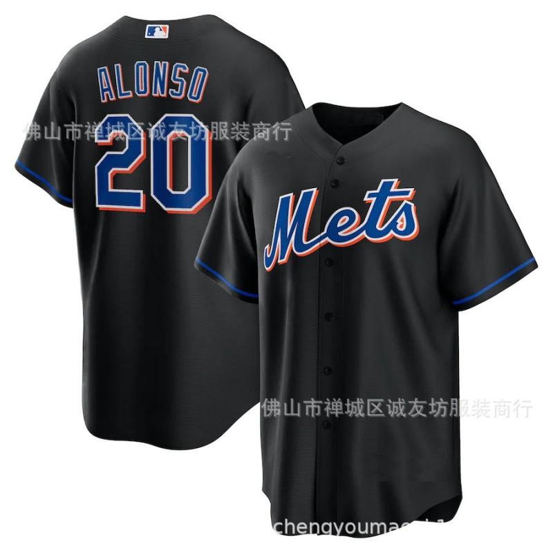 New York Mets 20 Camiseta de Béisbol Blanca Unisex Top Deportivo Ropa Deportiva
