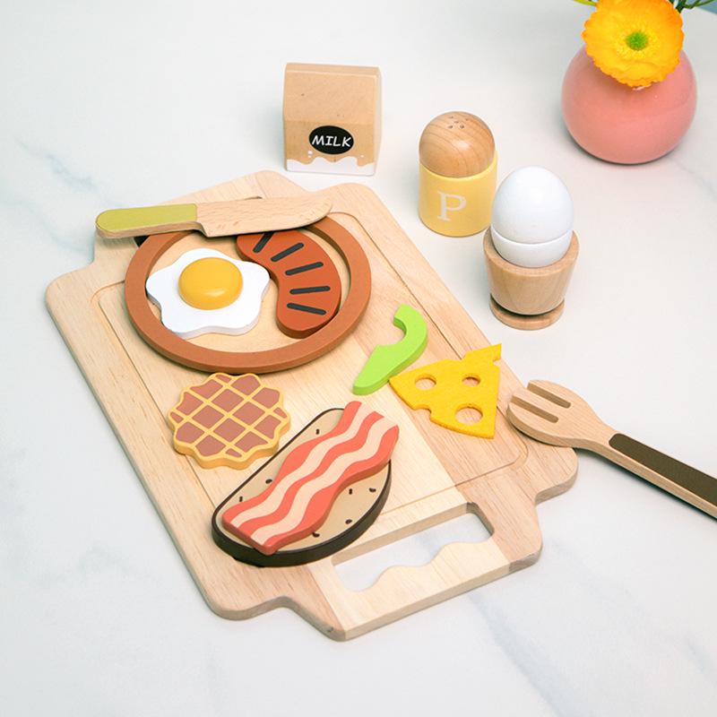 Children's Wooden Cake & Pastry Kitchen Play Set: Dessert & Baking Toys for Ages 3-6