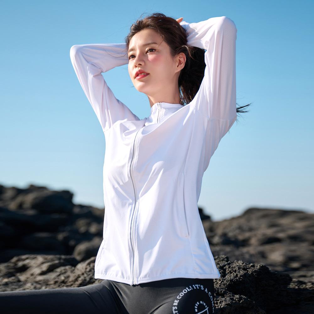 Wikeunain Unisex Opening Hooded Zip-Up Rash Guard 4 Colors