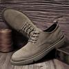 Mens Shoes Casual Luxury Leather Sneakers Male Comfortable Suede Shoes Spring Autumn Lace-up Solid Walking Shoes