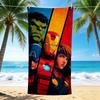 1Pc Superhero Teamup Beach Towel, Quick Dry, Multi-Use for Beach Pool Gym Yoga Home Travel, Christmas, Halloween, Xmas Gift M929226
