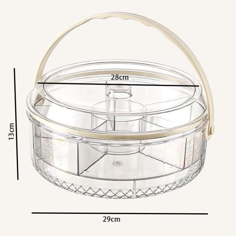 Cmaos Round Drainable Divided Fresh-Keeping Box