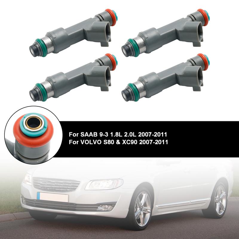 4PCS Fuel Injector 55559397 Fit for SAAB 9-3 2.0L Turbo 2007-2011 8653608