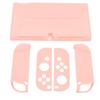 Protective Case for Switch Color Shell Full Protection Ergonomic Hand Grip Game Console Housing Cover Sakura Pink