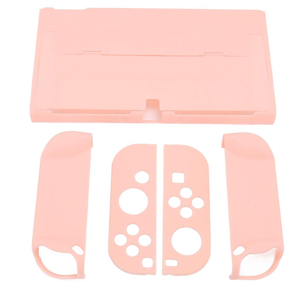 Protective Case for Switch Color Shell Full Protection Ergonomic Hand Grip Game Console Housing Cover Sakura Pink