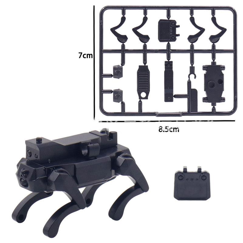 WW2 Military Scene Accessories Building Blocks Machine Gun Rifle Robot Wolf UAV MOC Bricks Toy