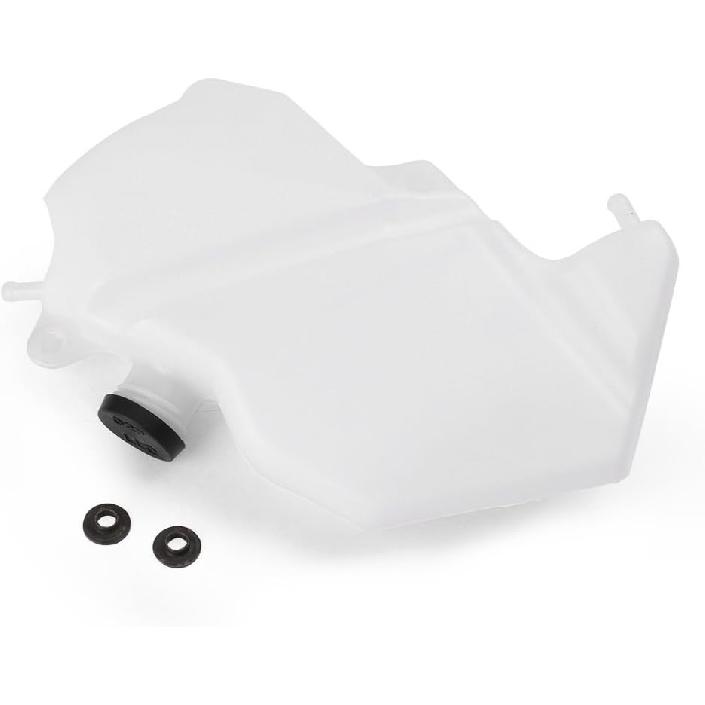 Mallofusa Motorcycle Radiator Water Coolant Reservoir Overflow Tank Replacement Compatible for Ninja ZX-6R 2009 2010 2011 2012 White