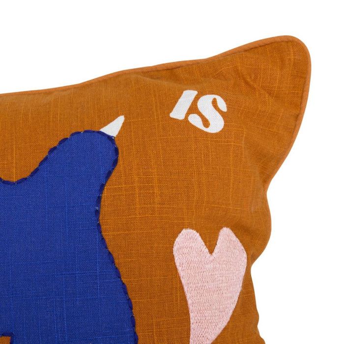 Coussin "Libertad" 38 x 58 cm terracotta Atmosphera