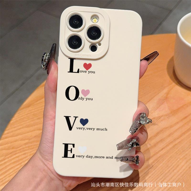 Creative English for Apple iPhone11/12/13/14/15/16ProMax Transparent Phone Case Xsmax