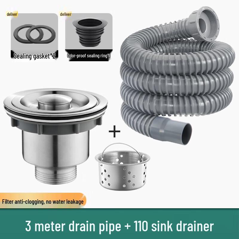 Zhuchuang Jingpin Kitchen Sink Drainer and Pipe Kit