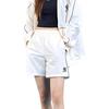 MLB SS22 New York Yankees Basic Solid Color Small Logo Straight Leg Mid Rise Casual Shorts Unisex Shorts Cream 3ASMB0623-50CRS