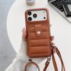 Crossbody Magnetic Lychee Grain Cards Solt Leather Phone Case for iPhone 17 Pro Max 16 Plus 15 14 13 12 Pocket kickstand Cover