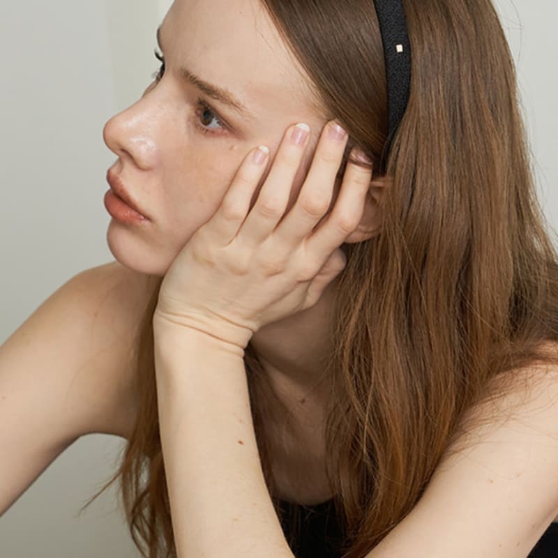 

Повязка на голову Ssecondo Simple твидовая, Эленор Black