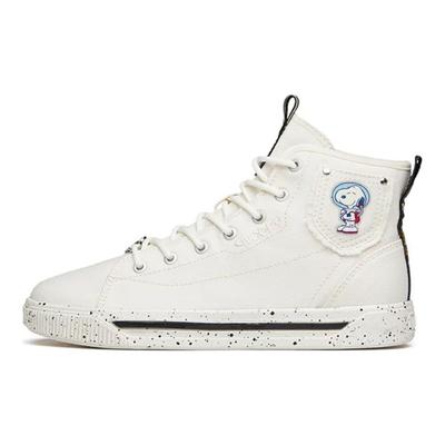 Snoopy X  Canvas High-Top Sneakers Women Sneakers White Black 922138604-3